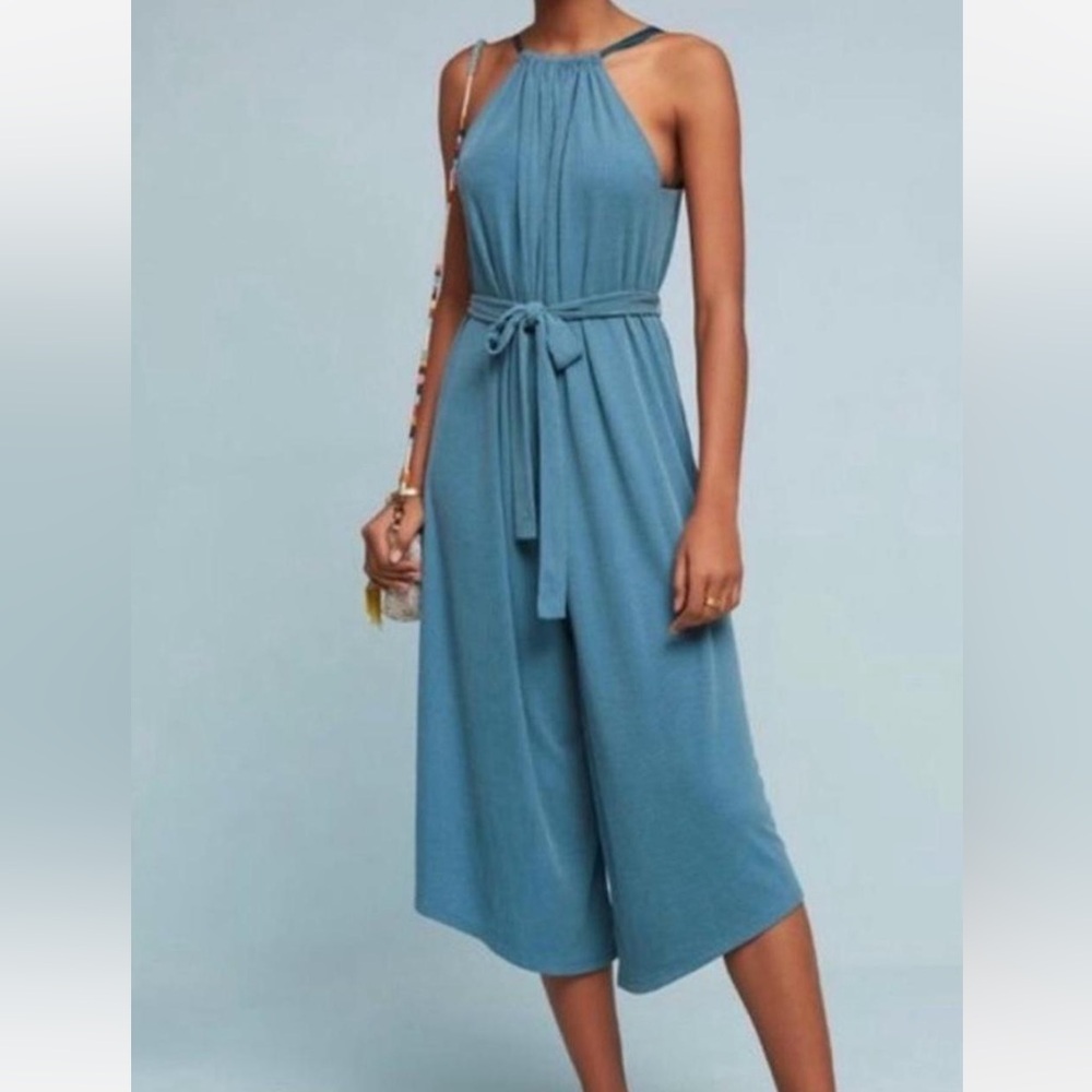 HD in Paris Anthropologie Halter Jumpsuit Small